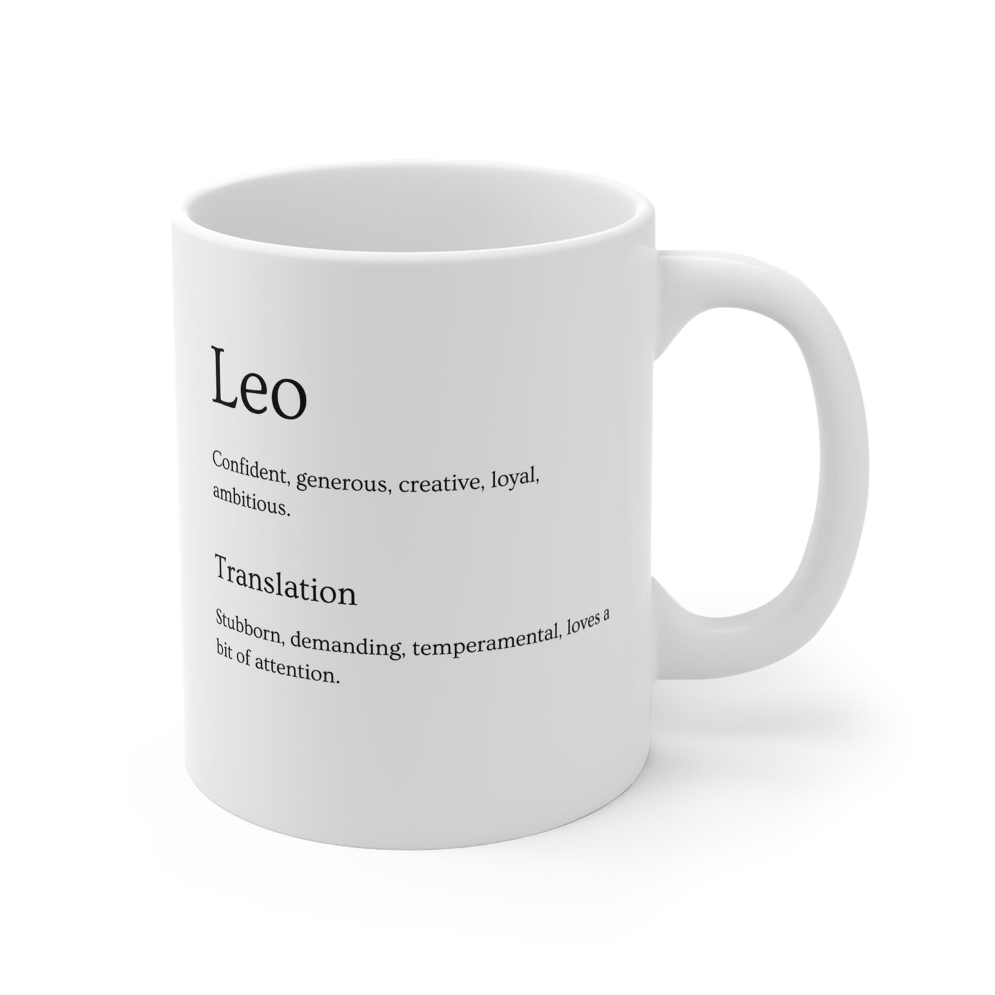 Leo Zodiac Mug